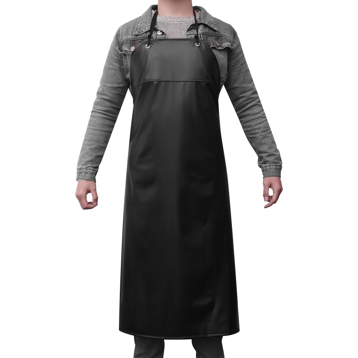 Waterproof PVC Apron For Kitchen Housework Restaurant Butcher Clean Industrial Chemical Resistant Plastic Work Smock