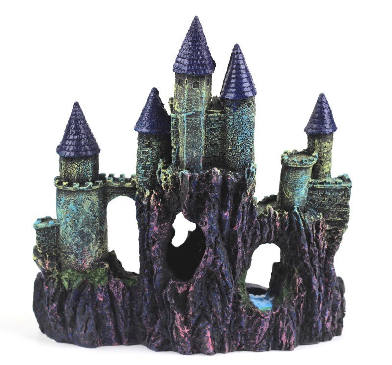 25cm middeleeuwse torens kasteel aquarium decoratie aquarium grot landschap