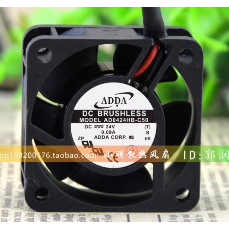 Original Cooler Fan for ADDA AD0424HB-C50 24V 0.09A 4020 4cm Inverter Silent Cooling Fan 40*40*20mm