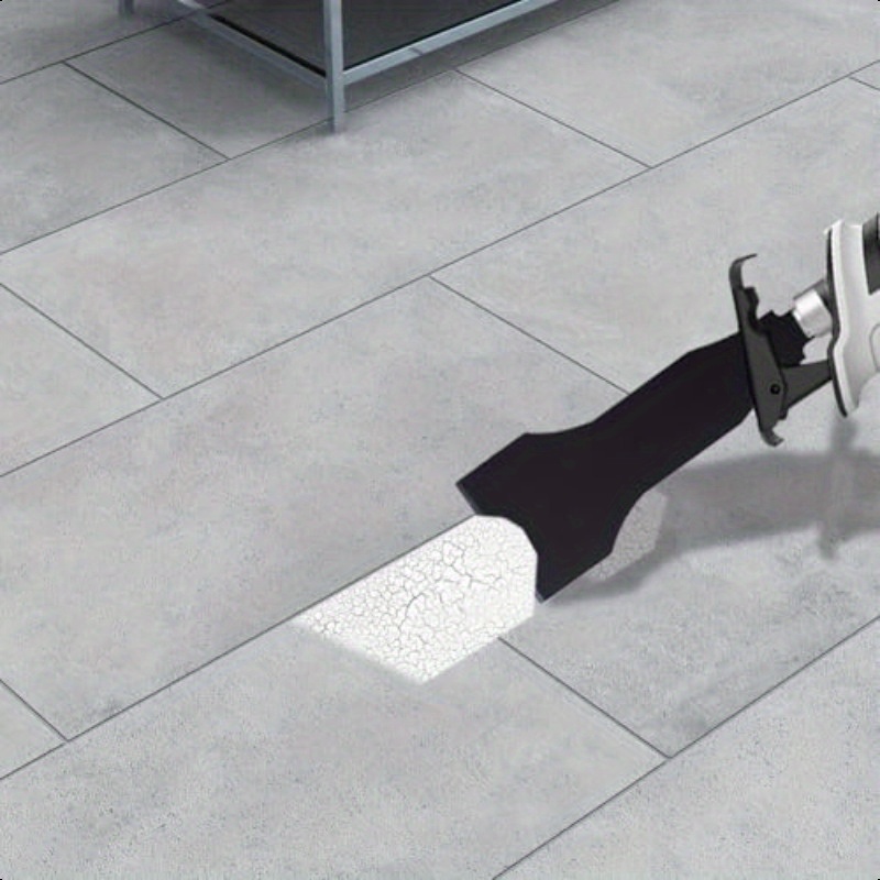 4-Piece Heavy-Duty Scraper and Blade Set for Reciprocating Saws Steel, Tile and Putty Removal, Wall and Ground Cleaning-