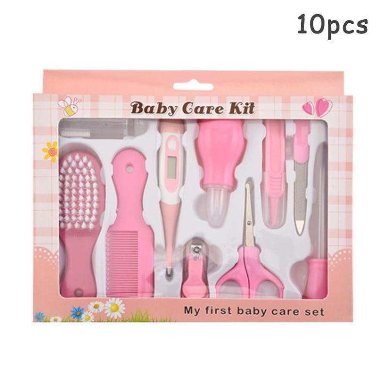 6/8/10/13Pcs Nail Haar Thermometer Grooming Brush Kit Schaar Multifunctionele Kid Toiletartikelen Baby Gezondheid care Set: E