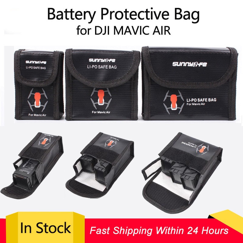 LiPo Safe Bag Batterij Beschermende Tas explosieveilige Opbergtas voor DJI MAVIC AIR Batterij Accessoires