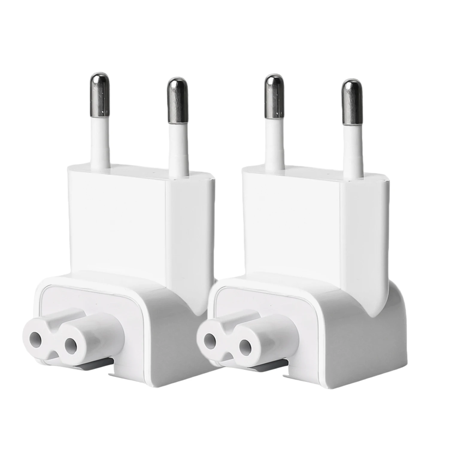 5/1Pack EU AC Power Plug Adapter Travel Wall Outlet Converter Duck Head for MacBook MagSafe 45/60/85W for IPad 10W/12W Adapters