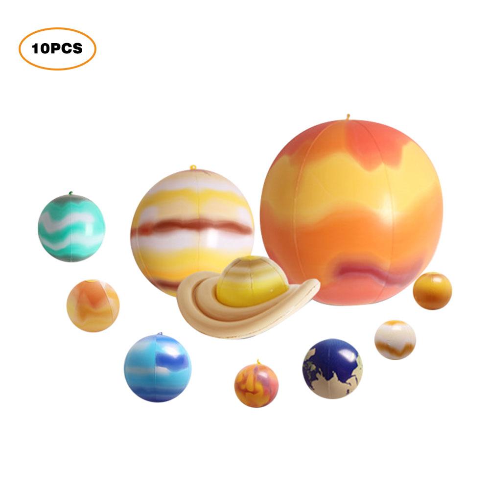 Home Decorations Inflatable Nine Planets Solar System Earth Eight Planets Teaching Charm Model Mall Pendant