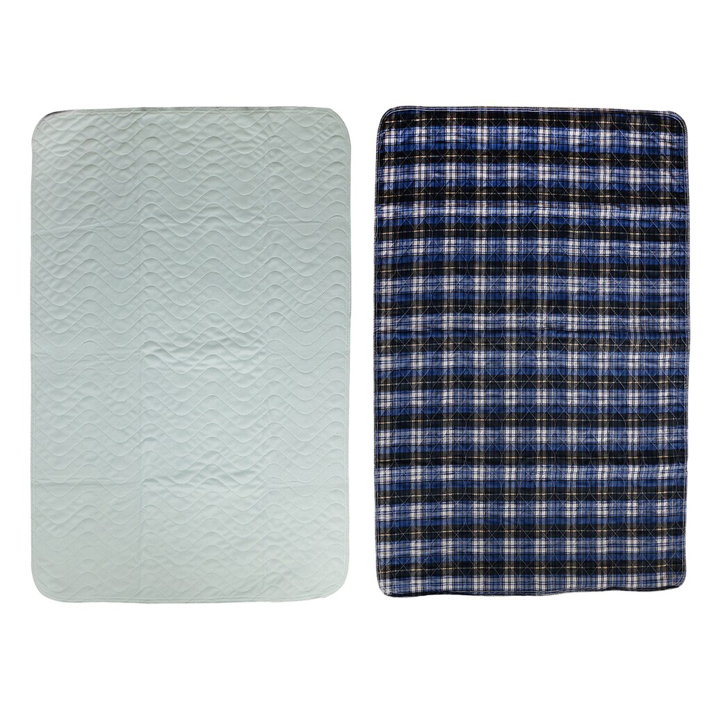 Pakke  of 2 vaskbar vandtæt genanvendelig underpude inkontinens sengepude absorberende lagen madrasbeskytter , 45 x 60cm