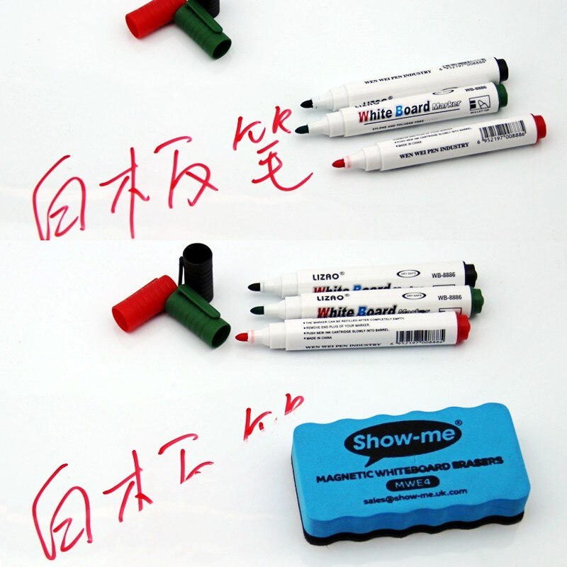 10 teile/los 4 Farben Große Kapazität Löschbaren Whiteboard Marker Stift Umwelt Freundliche Marker Büro Schule Liefert