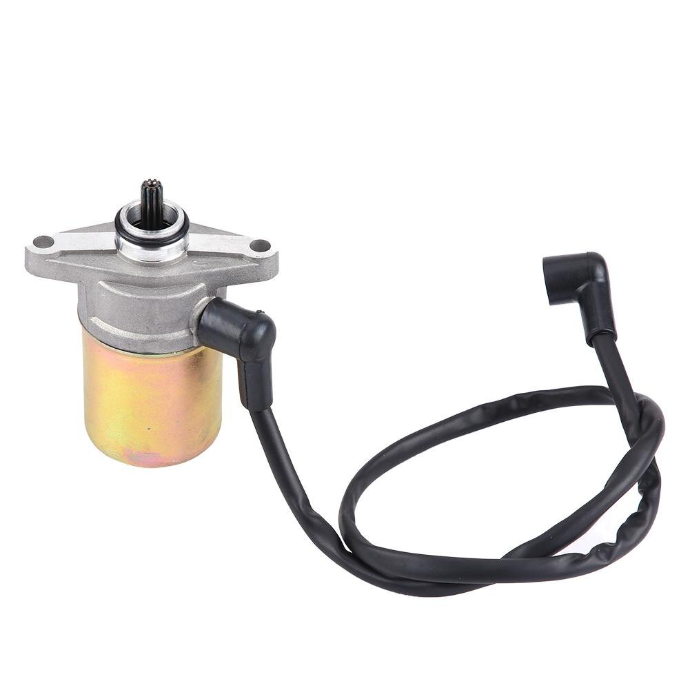 Motor Electric Starter Zinc-iron Alloy Motorcycle Starting Motor Electric Starter for GY6 50cc / 60cc Motor