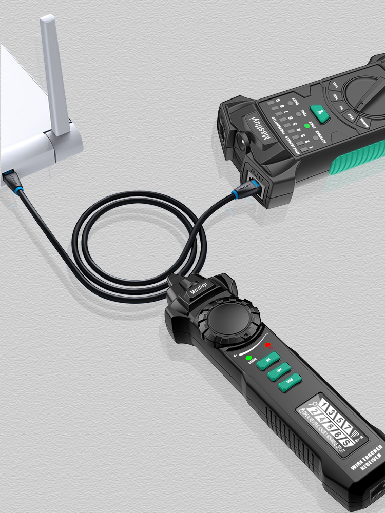 Mastfuyi Network Cable Tracker RJ11/RJ45/Cat5/Cat6 Telephone Wire Tracer Toner Ethernet LAN Tester Detector Line Finder