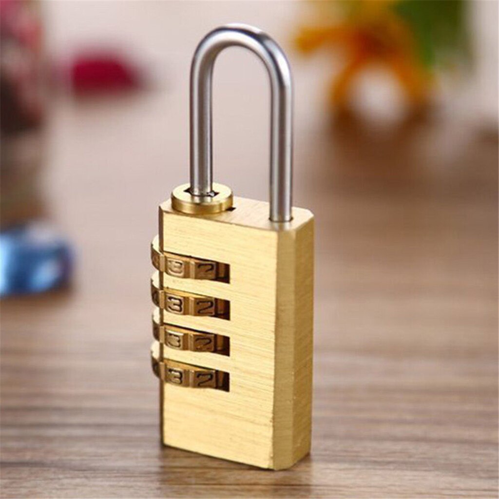 Digits Number Mini Padlock Brass Combination Lock Password Lock Password Code