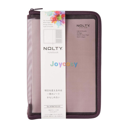 Japan Nolty Notebook Pouch A5/B6 Size Cover Met Card Pocket Pen Houder, multi-Functionele Portfolio Ritssluiting Case: A5 red