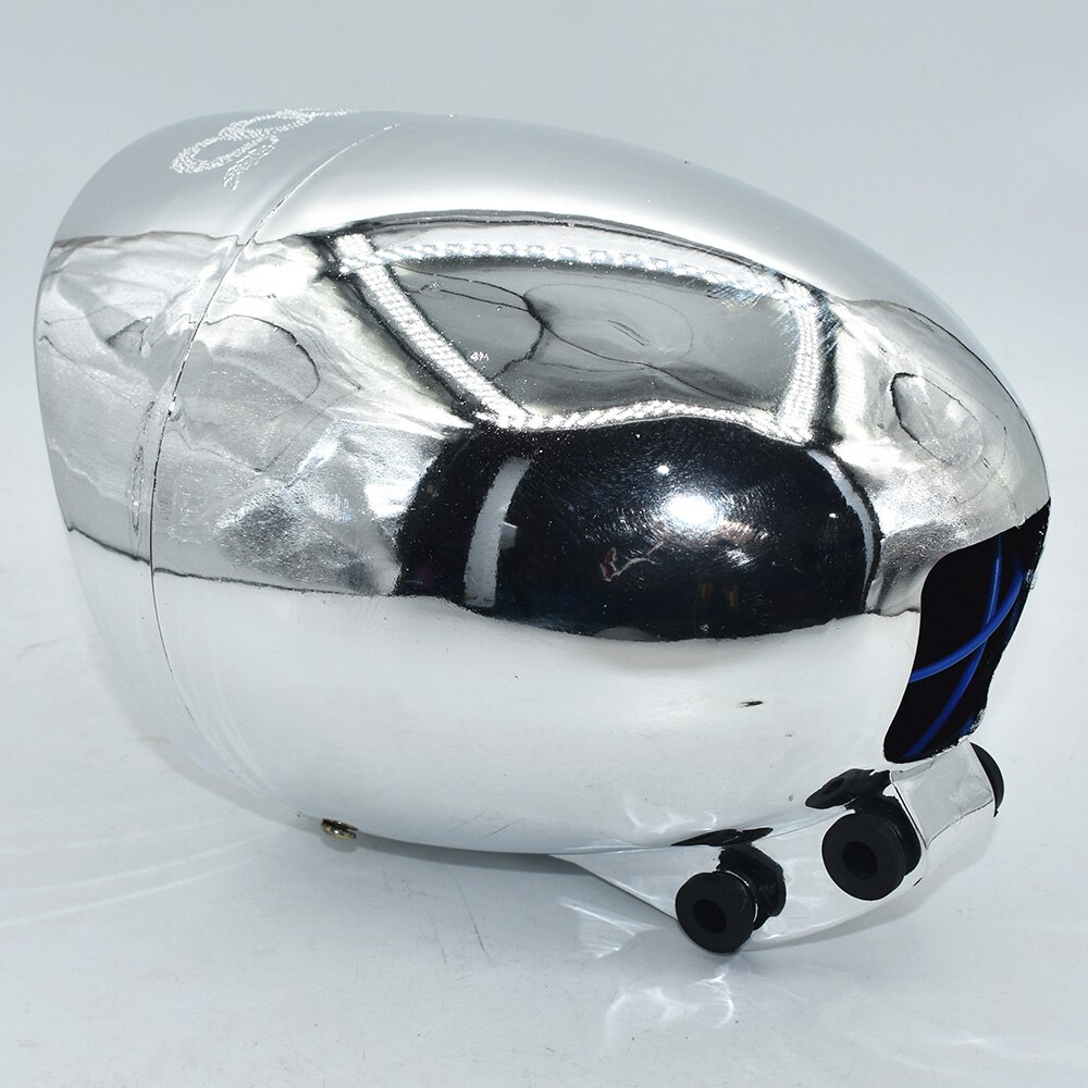 35W Motorcycle Custom Low High Beam Headlight For Harley Dyna Road King Softail CBR600RR YZF-R1 R6 V Star ZX Ninja C90