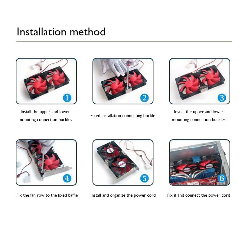 Pci Slot Dual Fan Mount Rack Beugel 90Mm 120Mm Voor Desktop Graphics Videokaart Pc Computer Waterkoeling accessoires
