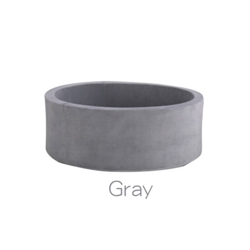 Baby Round Soft Ocean Ball Pool Pit Baby Indoor Playground Children's Playpen Baby Fence Kids Safety Barrier Birthday M110: Gray