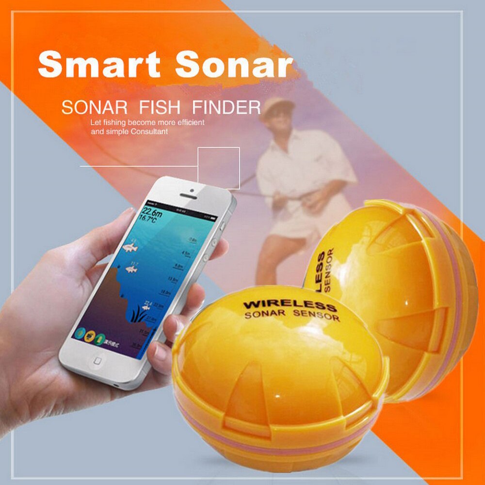 Wireless Mobile Phone Fish Finder Sonar Fish Finder Depth Sea Lake Fish Detect Ios Android App Findfish Smart Sonar Echo Sound