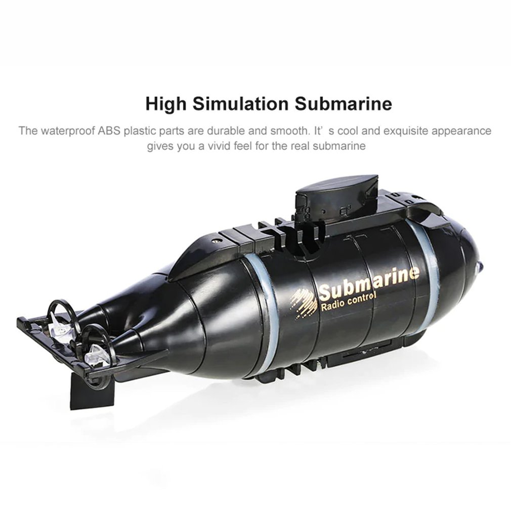 Barco submarino RC de juguete con Control remoto Barco de juguete para con luz LED RC juguete para de colores a prueba de agua