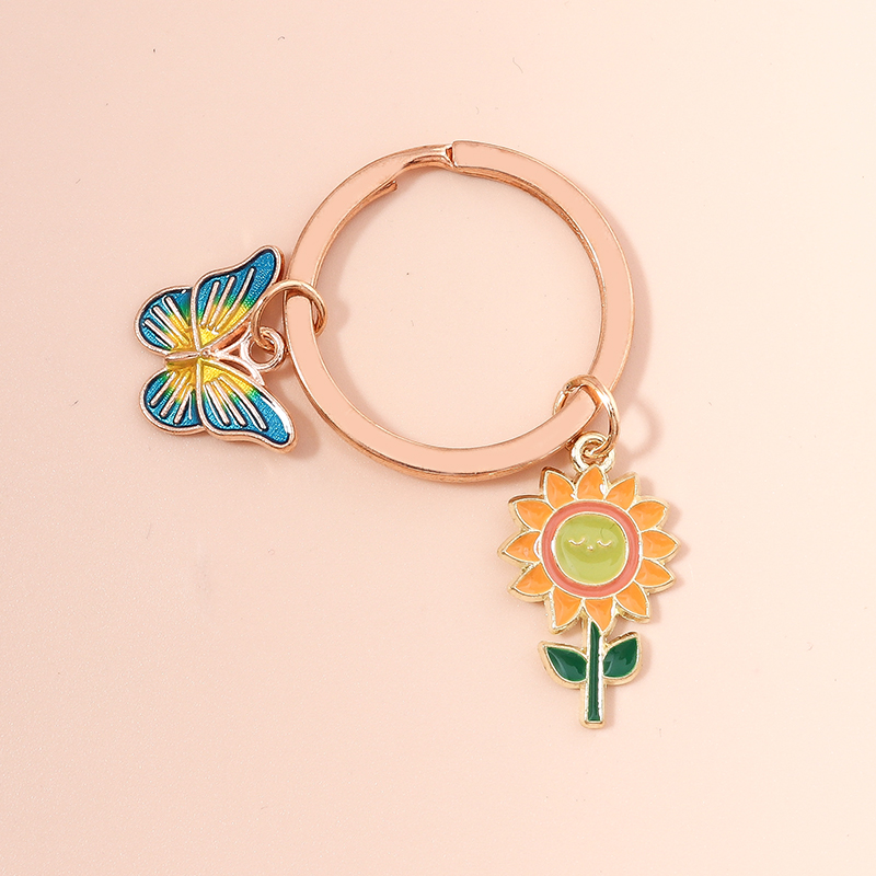 Portachiavi con libellule smaltate carine portachiavi con impronta di gatto portachiavi per auto per donna ciondoli per borsetta per ragazze regali di gioielli DIIY: Vino Rosso