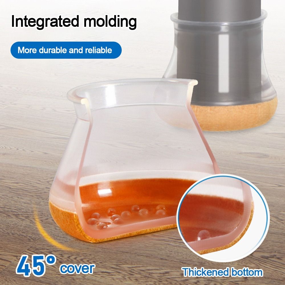 Bank Siliconen Stoelpoot Hoezen Transparant Reduceren Lawaai Tafel Voetbedekking Bank Antislip Meubelkussentjes