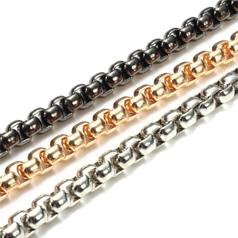 120 Cm X 6 Mm Rvs Purse Chain Strap Handvat Schouder Crossbody Handtas Tas Metalen Vervanging 3 kleur