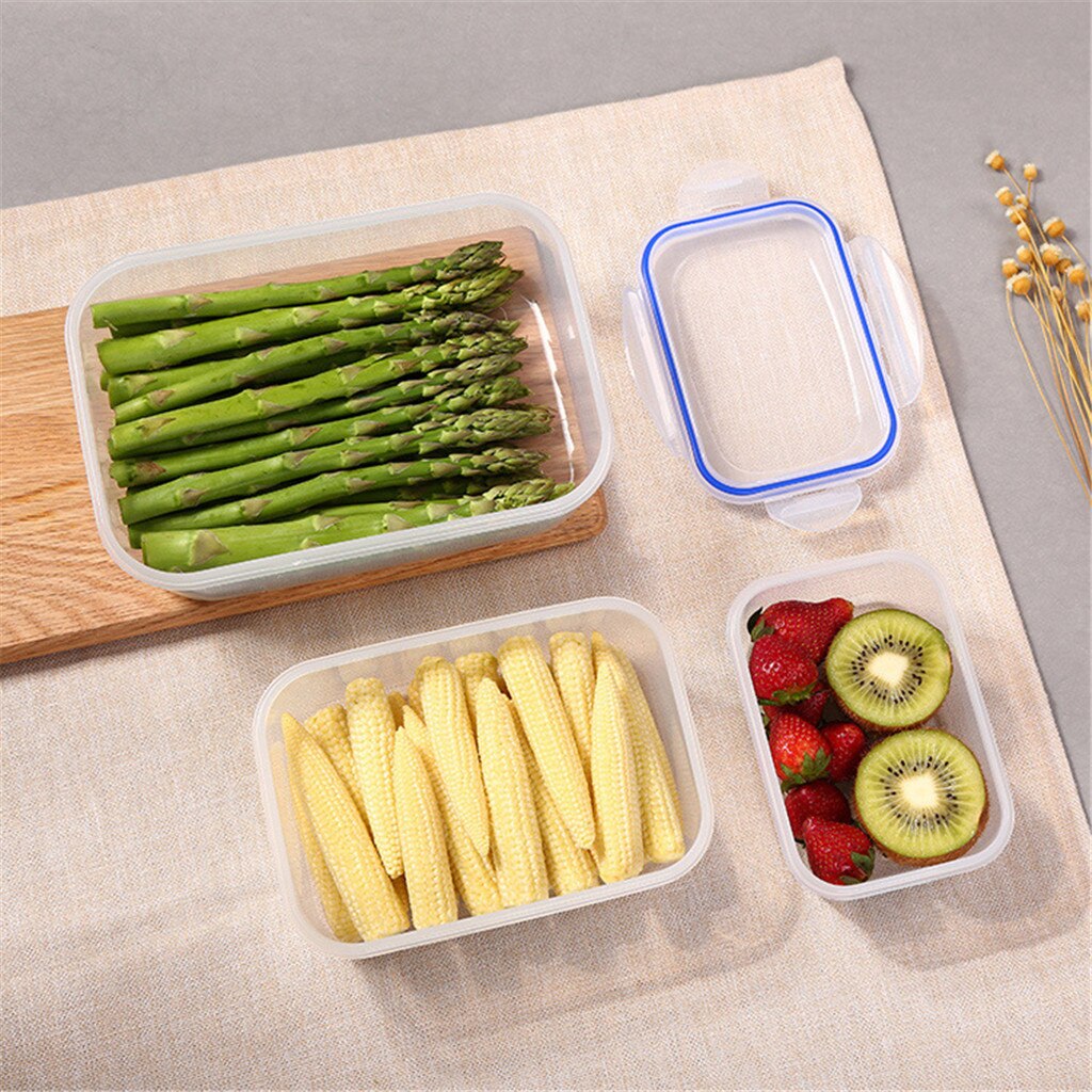 Kök plast mikrovågsugn bento låda utomhus picknick mat lagring behållare miljövänlig lunchlåda för barn skolan servis set