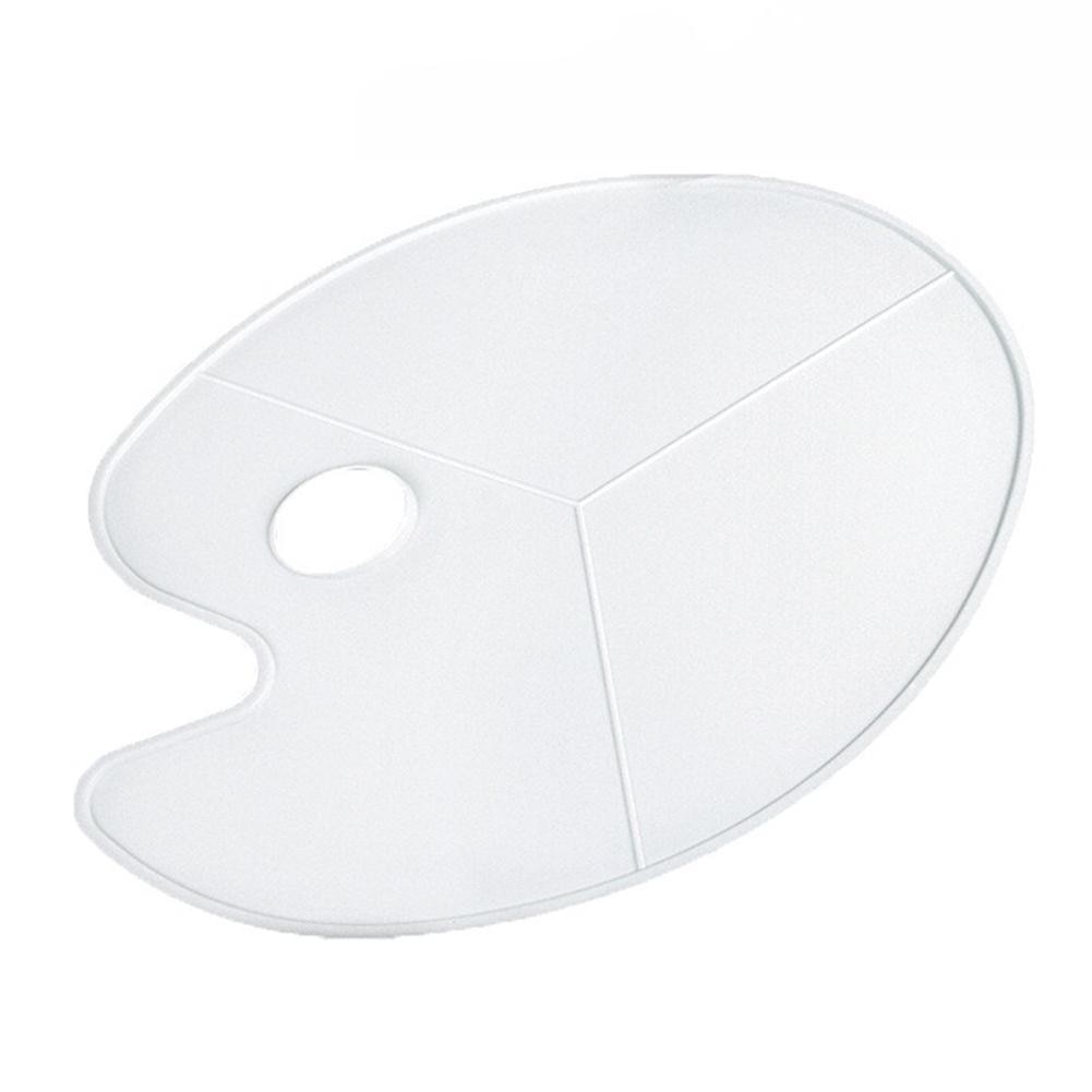 Adeeing Simple Stylish Color Palette Oval Shape Water Painting Pigments Board Tool Drawing Art Tool r20