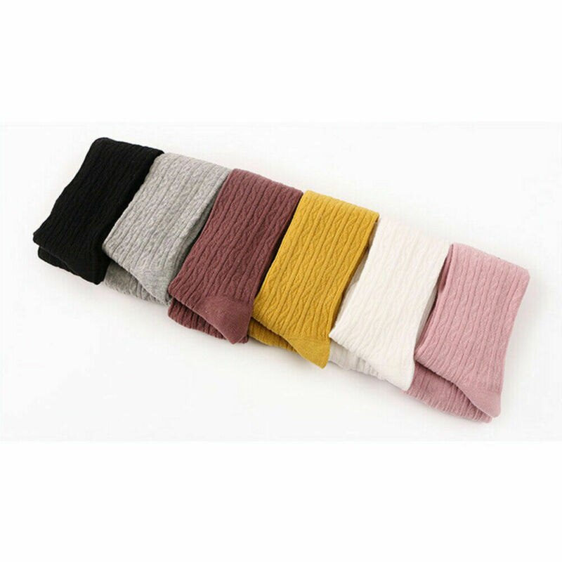 Leuke Herfst Kids Baby Meisjes Winter Gebreide Panty Kousen Geribbelde Panty Panty