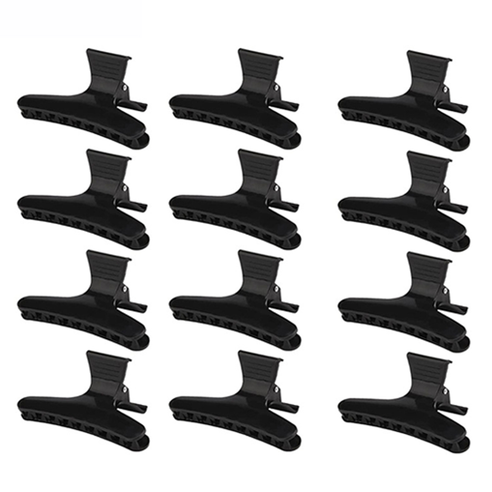 12 Uds pinzas para el cabello Pro peluquero estilo seccionamiento corte de pelo horquilla barbería pinzas de peluquería herramienta de estilismo para el hogar