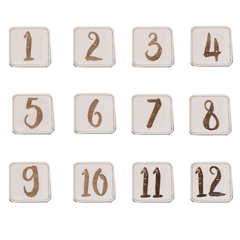 nordisch Einfache Baby Geburt Monat Schild Karten Geburtstag Denkmal Meilenstein Holz Karte