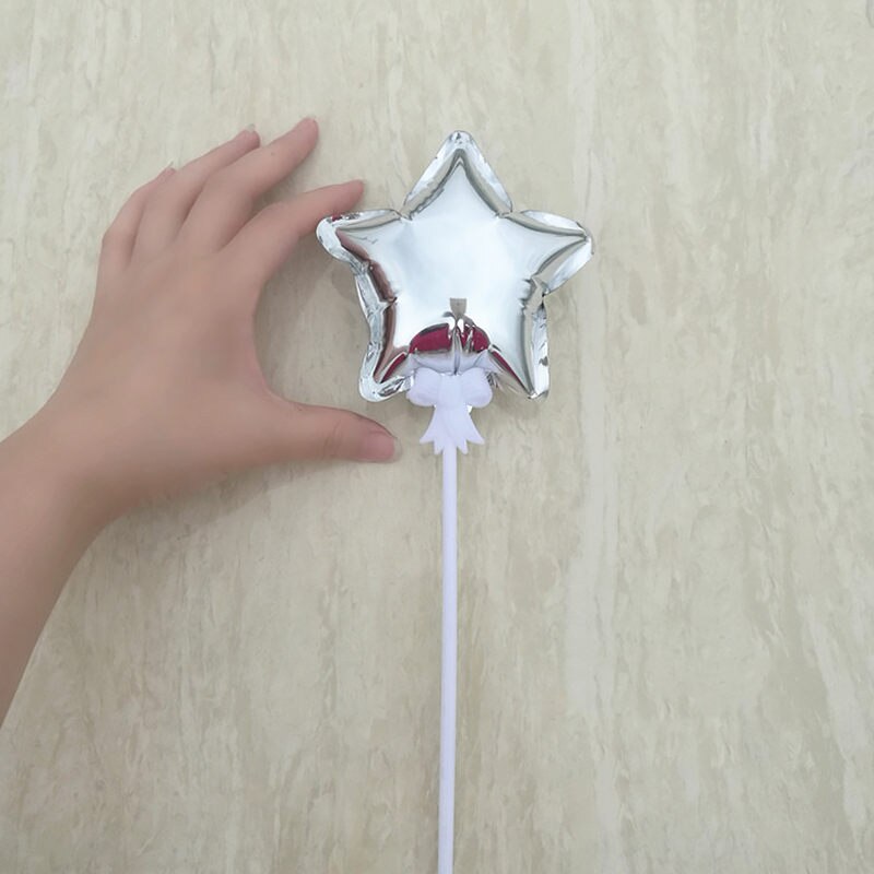 Mini ballon gonflable automatique 4 pouces 10Cm | Étoile à cinq points pour décoration de gâteau de fête, ballon de décoration de gâteau: 2