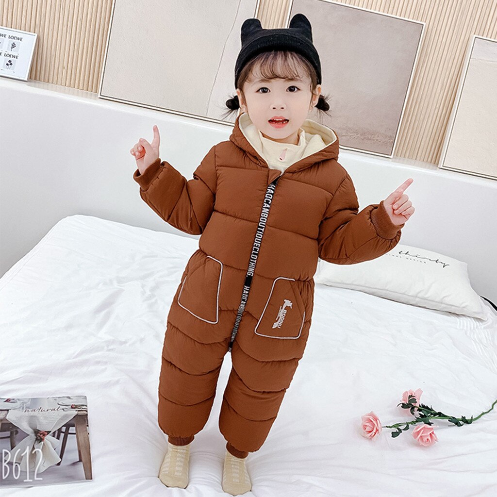 Baby Baby Cartoon Hooded Jas Jongens Meisjes Lange Mouw Romper Jumpsuit Winter Warm Comfortabele Baby Kleding Uitloper
