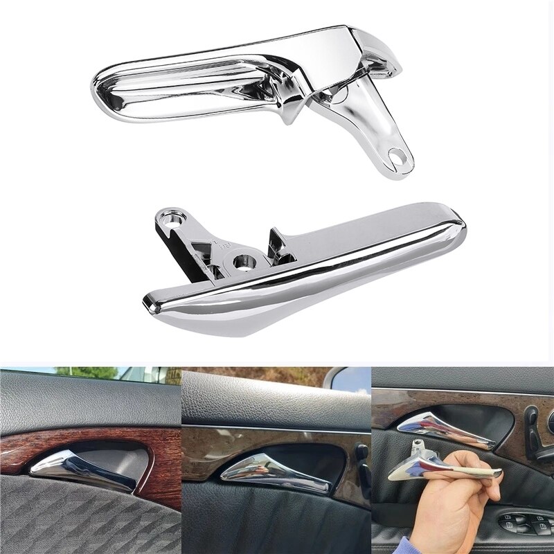 Chrome Inside Inner Deurklink Cover Trim Deur-Pull Handvat Voor Mercedes Benz E Cls Klasse S211 W211 W219 2003 Paar