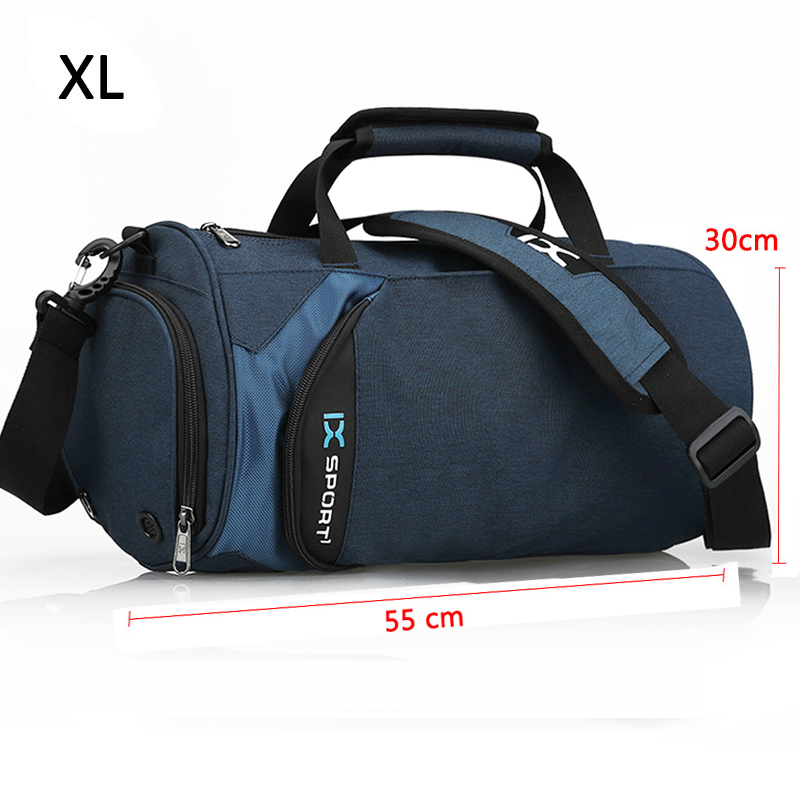 IX-bolsa de gimnasio grande para hombre, bolsas de Fitness, entrenamiento seco y húmedo, Yoga, zapatos, bolsos de hombro de viaje, bolsa de natación multifunción para entrenamiento: Transparente