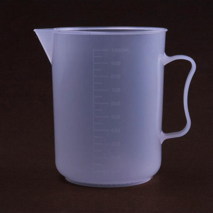 1pcs 2pcs 250ml to 5000ml Plastic beaker with scale Clear White Plastic Measuring Cup with handle Beaker for Lab Kitchen