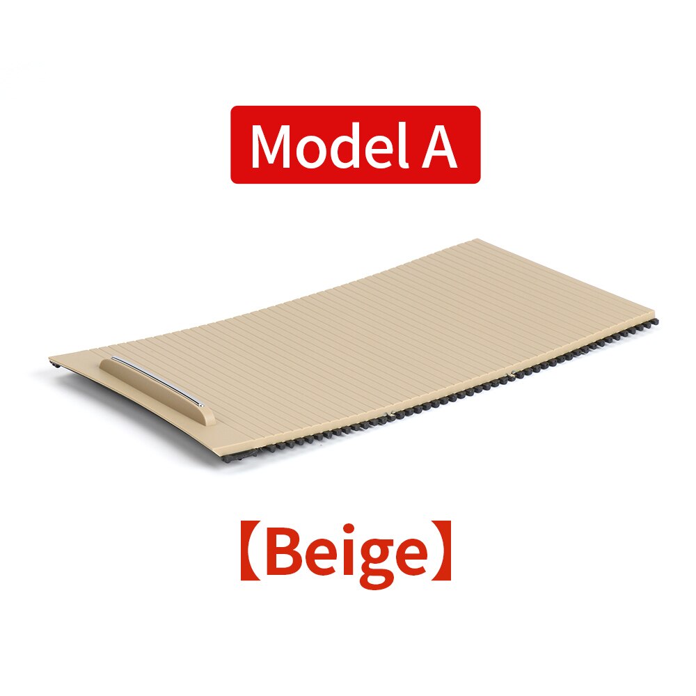 Persiana deslizante para coche Buick Lacrosse, Soporte para vasos, cubierta de persiana enrollable, caja de almacenamiento con reposabrazos, anillo embellecedor Chapado en tira,: Model A Beige