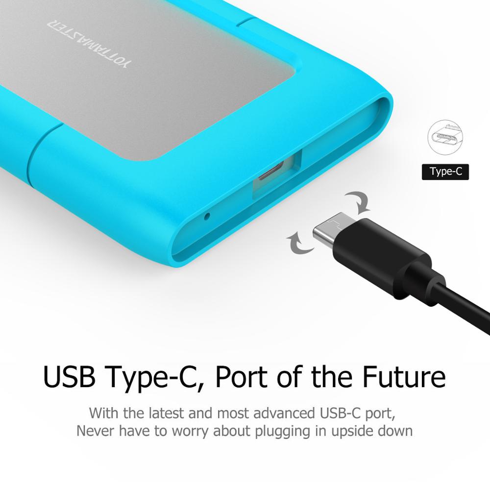 Yottamaster boîtier HDD 2.5 pouces SATA vers USB 3.1 Type C adaptateur pour Samsung Seagate SSD boîtier de disque dur boîtier de disque dur externe