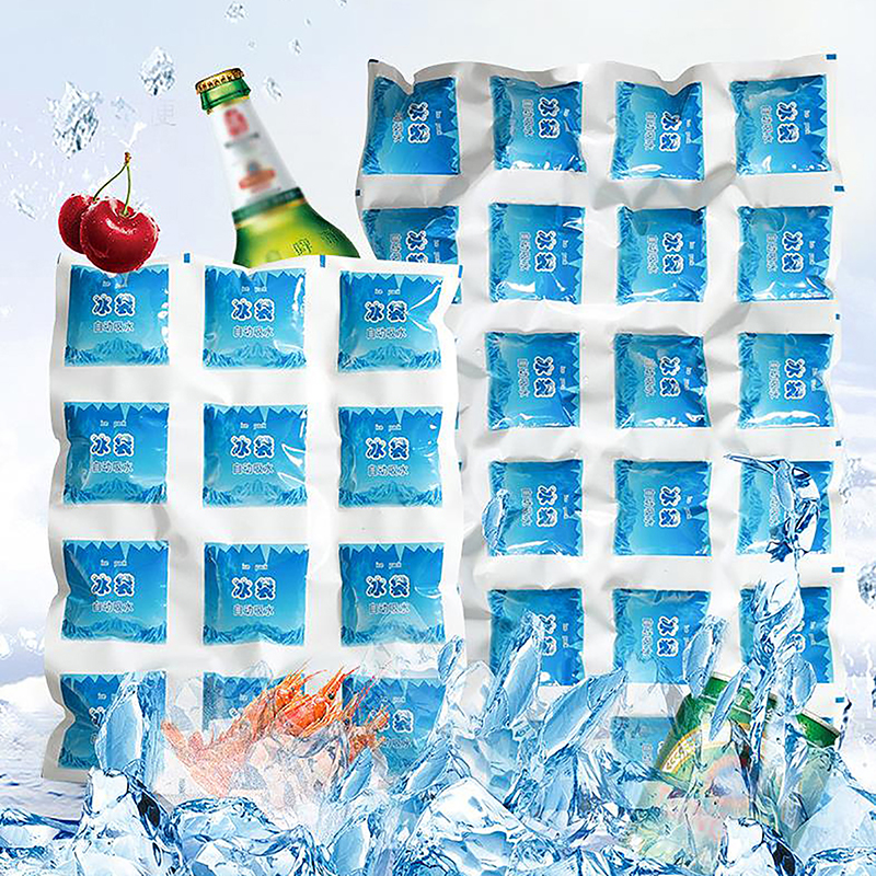 Reusable Gel Ice Bag Automatic Water Absorption Insulated Pack Pain Cold Compress Cooling Food Keep Fresh