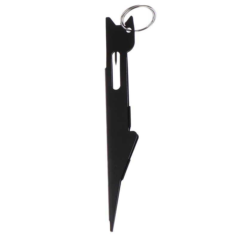 1Pcs Black Quick Nail Knot Tying Tool & Loop Tyer Hook Tier Quick Knot Tool For Fly Fishing Tackle Fast Hook Nail Knotter