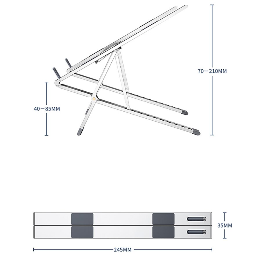 Adjustable Laptop Holder Support Notebook Stand For Mackbook Pro Air Computer Base Riser Portable Laptop Stand Cooling Bracket