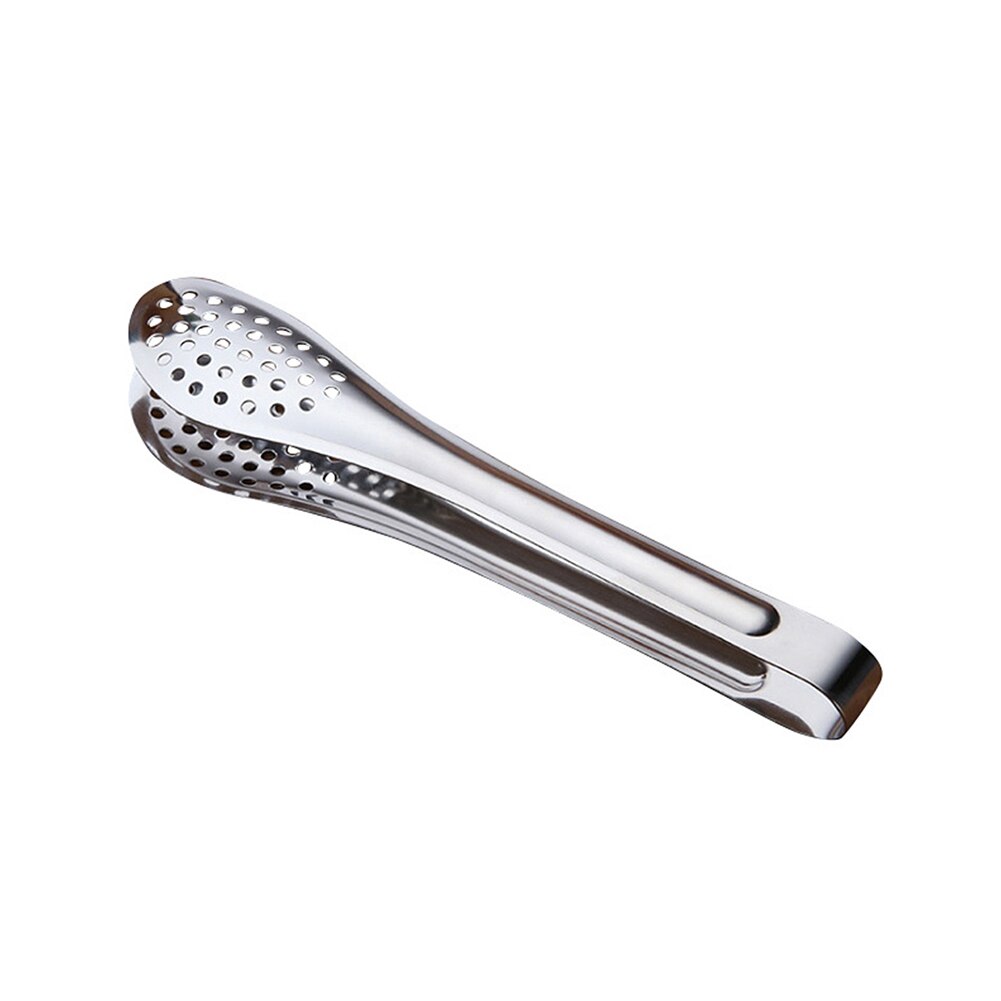 Pinzas largas de acero inoxidable para comida, pinzas para sartén, parrilla, barbacoa, herramientas para Hotel, Buffet, utensilio de cocina, 5/ 7/9/12 pulgadas: 7inch