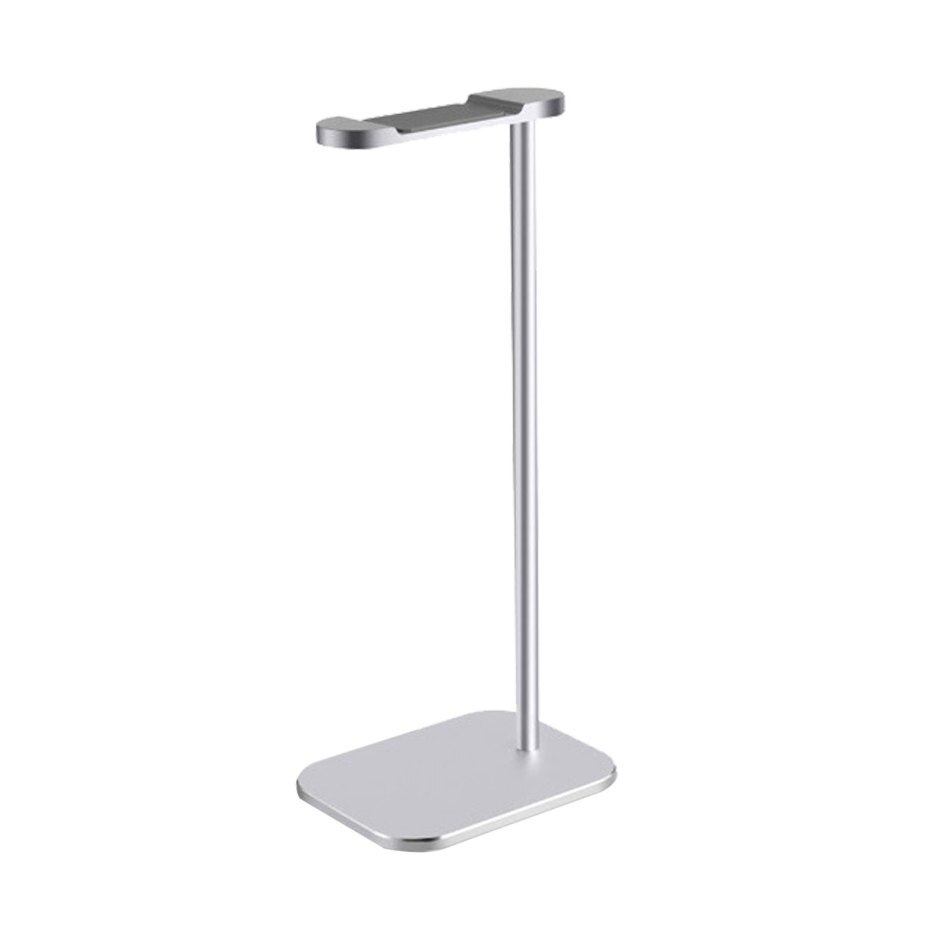 Universal Aluminum Earphone Hanger Headphones Stand Supporting Bar For Gaming Headsets Desk Display Headset Holder: Silver