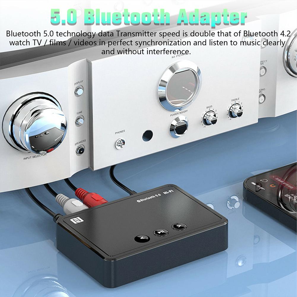 Car NFC Bluetooth-compatible Receiver APP Control With Tuning Headset Wireless 3.5m Car Audio Bluetooth-compatible Adapter