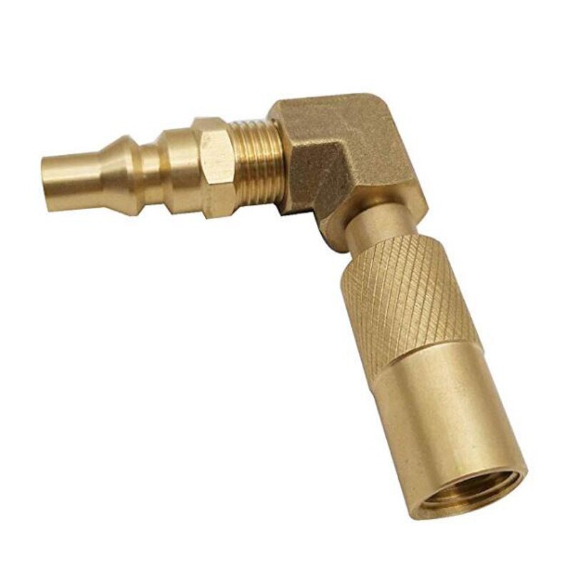 1/4' RV 90 Degree Quick Connect Adapter Fitting With Elbow For Blackstone 17 Inch And 22 Inch Propane Gas Tabletop Camping Grill