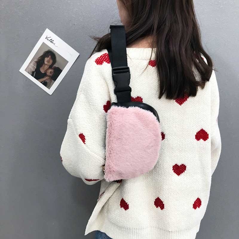 Plys kvinder talje taske kvindelige læder bælte tasker luksus fanny pack banan taske skulder crossbody brysttasker