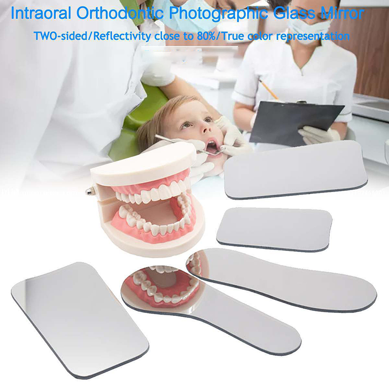 1Pc Dental Orthodontische Spiegel Fotografie Dubbelzijdig Spiegels Glas Materiaal Tandheelkunde Reflector Intra Orale Tandheelkundige Gereedschap