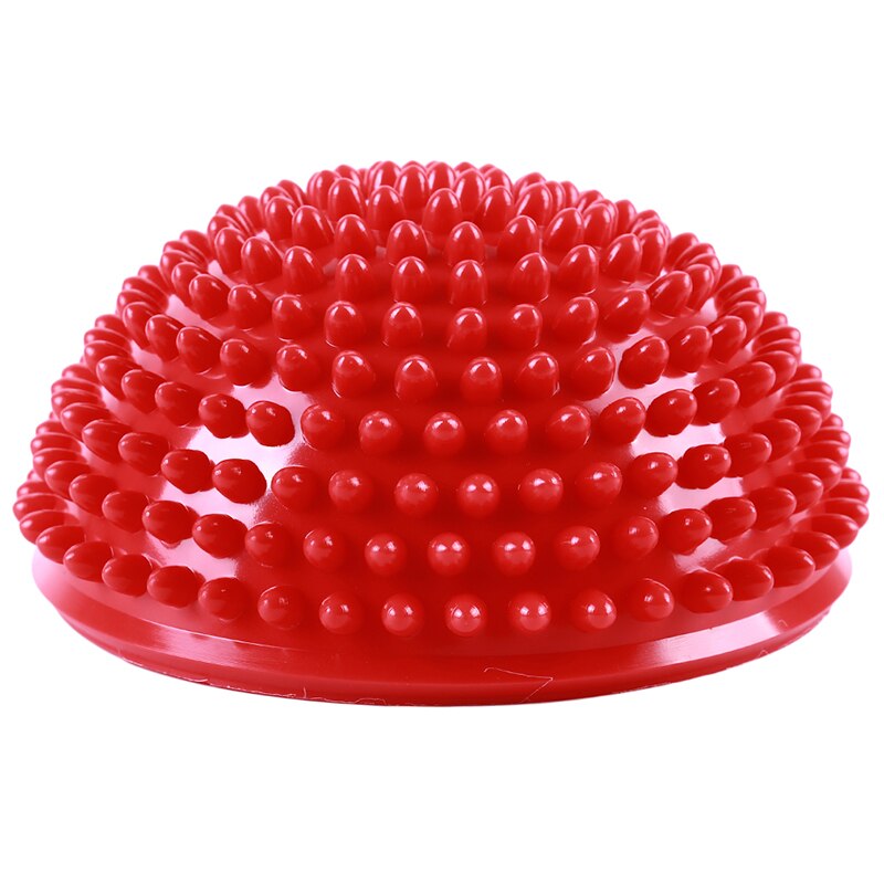 Yoga Ball Stabilizer Balance Trainer Hemisphere Stepping Stones Spiky Massage Ball Yoga Half Ball Sensory Integration Ball: Red