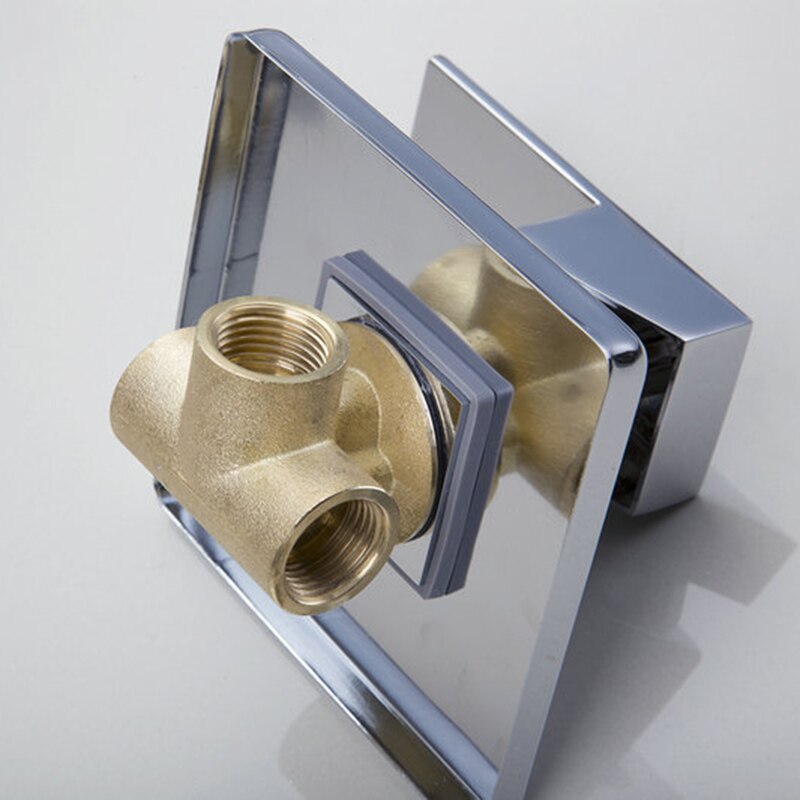 YANKSMART Simple Wall Mount Single Handle Brass Chrome Shower Faucet Mixer Control Valve