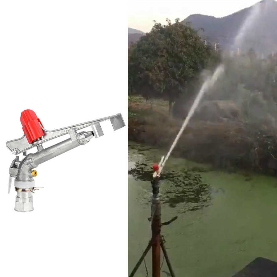 Irrigation Sprinkler 1.5 Inch DN40 Female Thread Rocking Arm Sprinkler Rotating Irrigation Garden Sprinkler Watering Accessories
