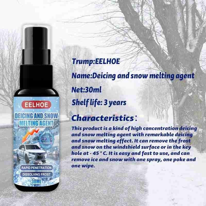 30Ml Auto Removal De-Icing-Agent Multifunctionele Voorruit Ontdooien Smelten Auto Ice Glas Remover Tool Deicing M2F8