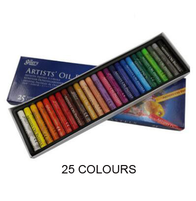 50 Colors Oil Pastel for Artist Student Graffiti Soft Pastel Painting Drawing Pen School Stationery Art Supplies Soft Crayon Set: 25 colors
