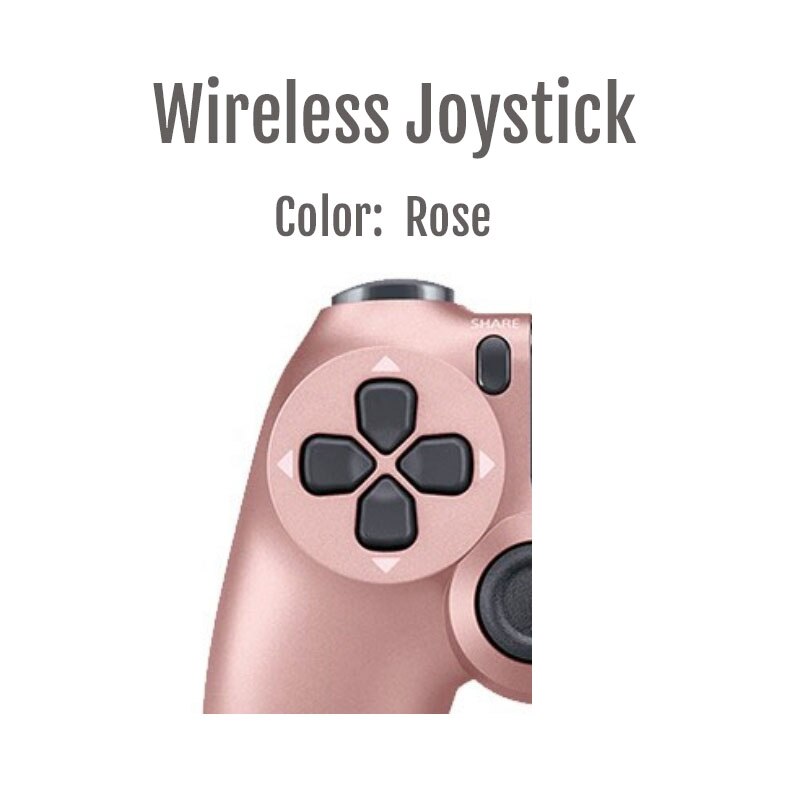 Controlador inalámbrico para PS4, Gamepad Bluetooth 4.0 para ps4, Joystick de control remoto Ps4, nueva barra de luces de actualización: Rose