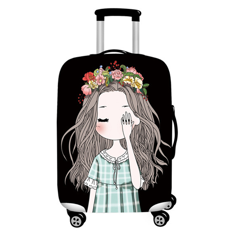 Koffer Bagage Cover 18-32 Inch Trolley Bagage Elastische Bescherming Cover Kofferbak Stof Beschermhoes Covers Travel Accessoires